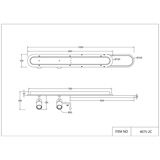 4075-2C, потолочный светильник, L1000xW120xH160, LEDx50W, 2200-4200LM, 3000-6000K, included, remote control